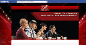 X Factor Italy Facebook game