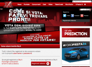 X Factor Italy online voting