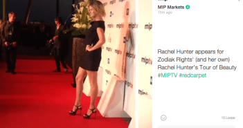 MIPTV Red Carpet Rachel Hunter